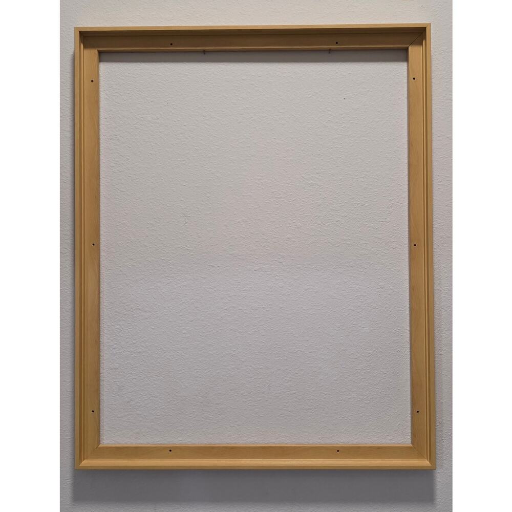 Pixy Floating Canvas Frame 22.25 x 28.25 Natural Wood Shadow Box Frame